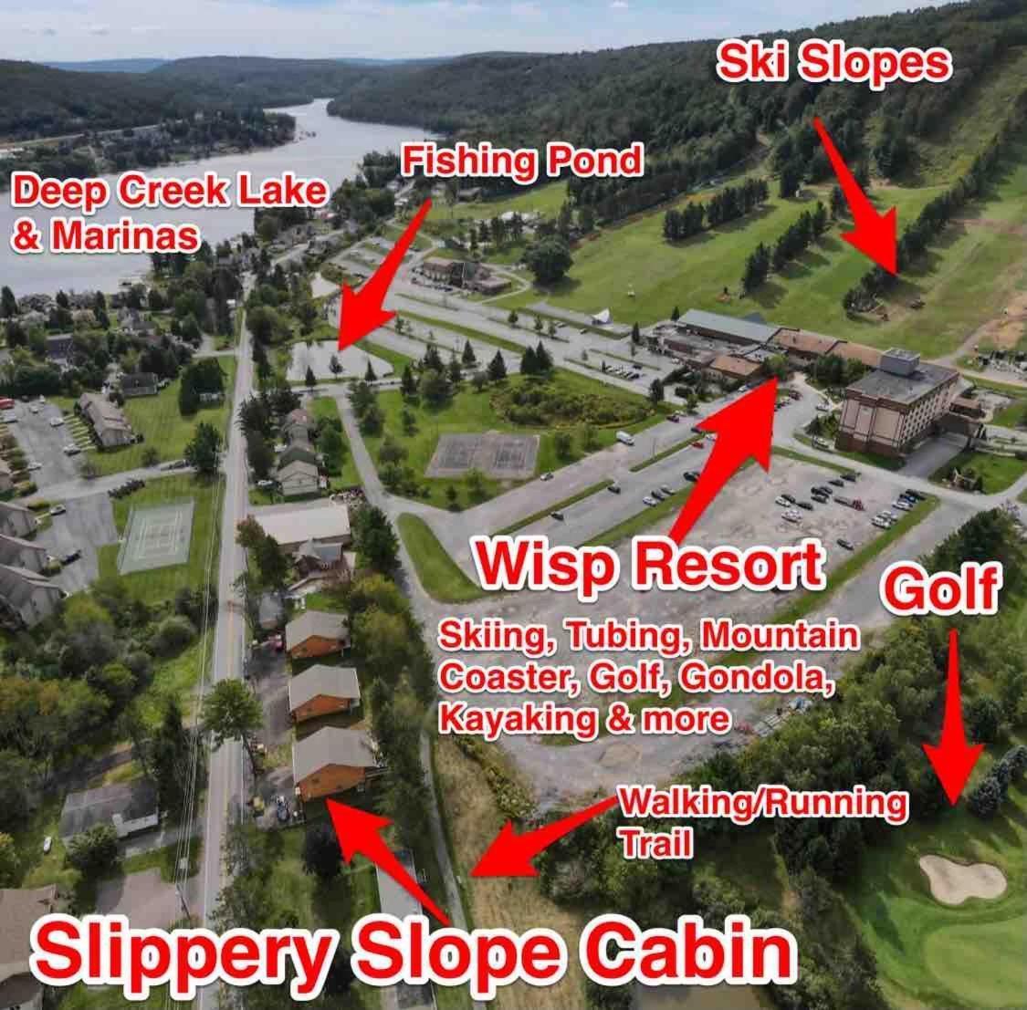 Slippery Slope Cabin At Deep Creek Lake / Wisp Mountain 麦克亨利 外观 照片